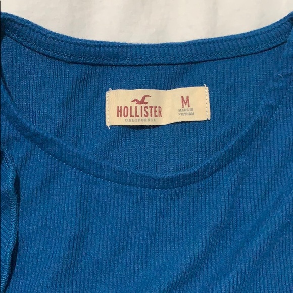 Navy Blue Ruffled Top - Picture 2 of 3